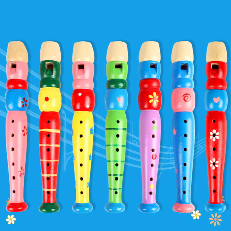 Hot Colorful Wooden Flute Musi - Musical Instrument Harmonium ulasan dan harga