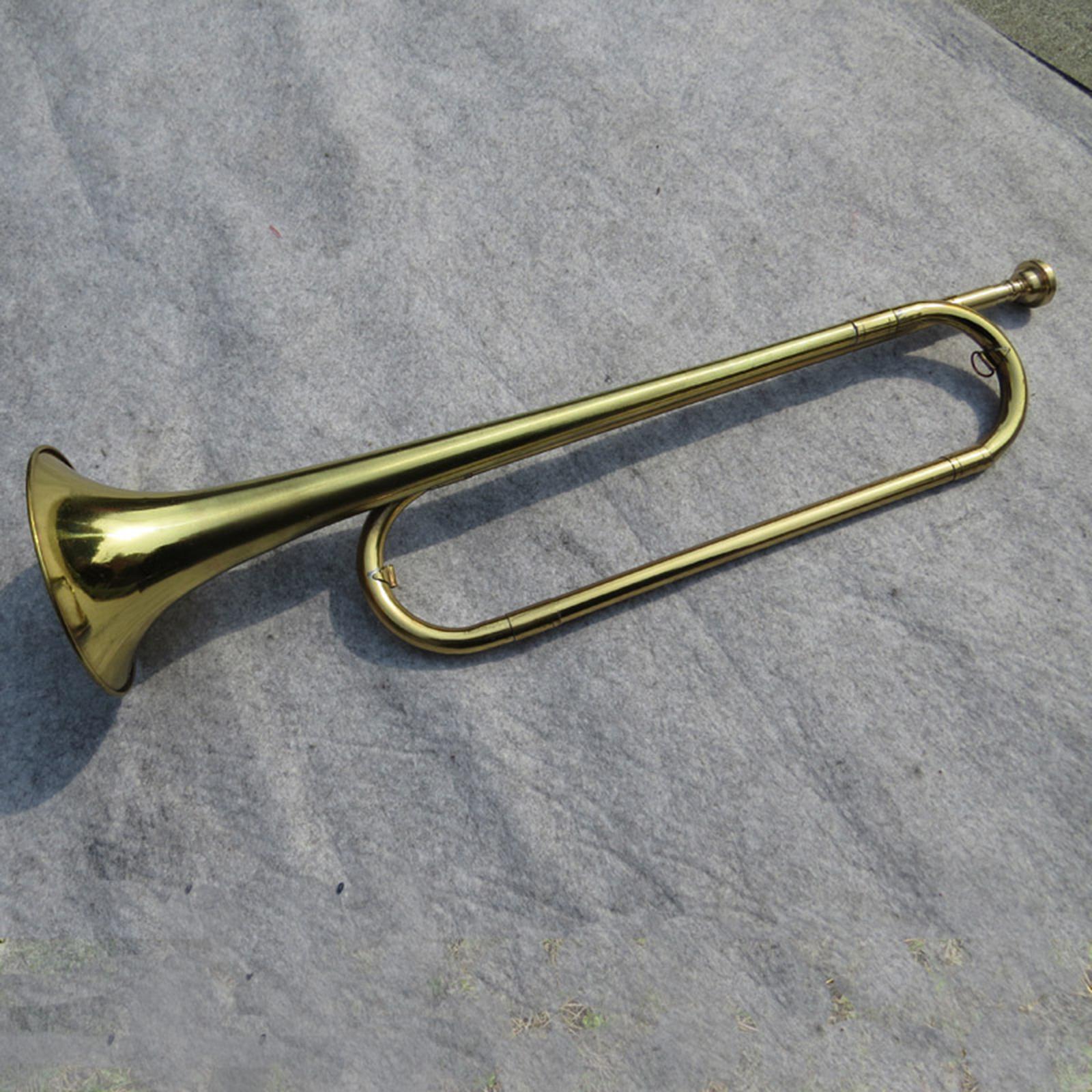 Brass Bugle Trumpet C Flat Mar - Musical Instrument Bugle ulasan dan harga