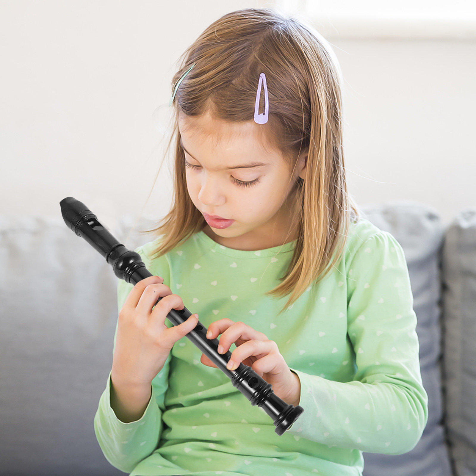 Soprano Recorder 8 Hole Transp - Soprano Recorder Plastic ulasan dan harga