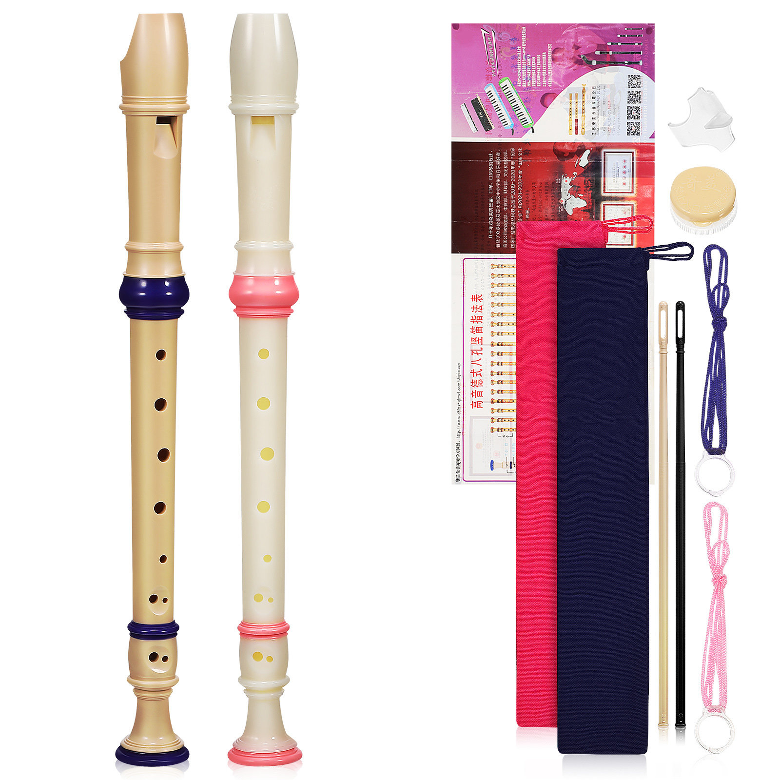 2Pcs High Pitch Soprano Record - Soprano Recorder Plastic ulasan dan harga