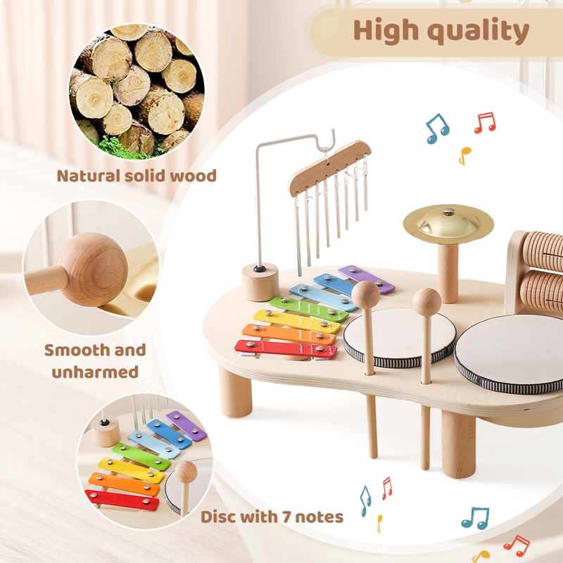 Baby Educational Toys Wooden A - Musical Instrument Harmonium ulasan dan harga