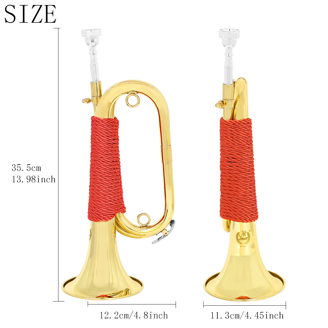 M MBAT Bugle Spanish Flugelhor - Musical Instrument Bugle ulasan dan harga